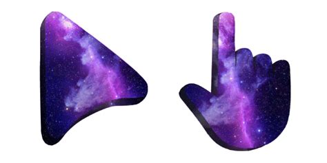 Purple Space Cursor Custom Cursor