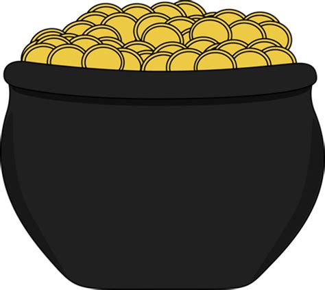 Download High Quality Pot Of Gold Clipart Printable Transparent Png