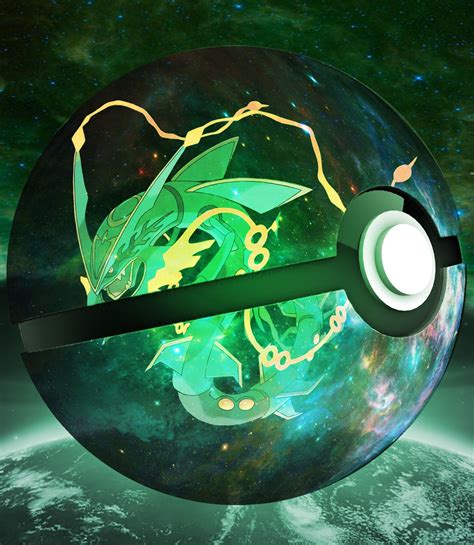 Mega Rayquaza Inside The Pokeball Of Universe Pokemon Favs