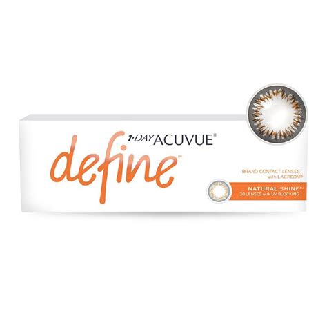 1 Day Acuvue Define Natural Shine 閃亮金 100lensmall 全港最抵隱形眼鏡優惠專門店