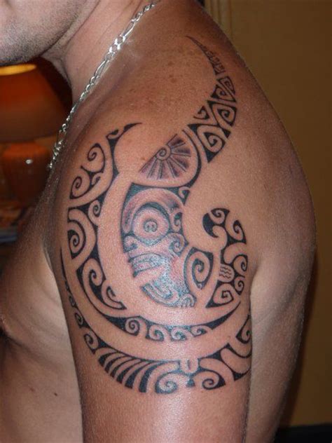 Polynesian Tattoos For Women Polynesian Tattoo On Shoulder With Tiki