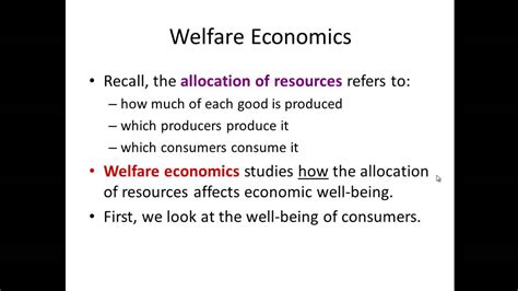 Micro Chapter 7 Welfare Economics Youtube