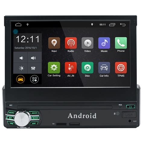 It supports most of the major and common file types, including mp3, ape, ogg, aac. Universal 7 inch 1080P Single Din Retractable Android 6.0 ...