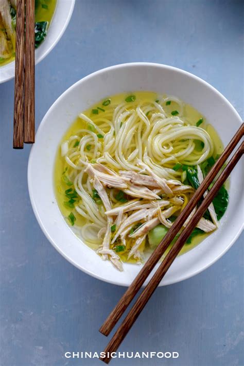 Reheat on the stove and add the noodles and parsley just before serving. Chinese Chicken Noodle Soup | China Sichuan Food