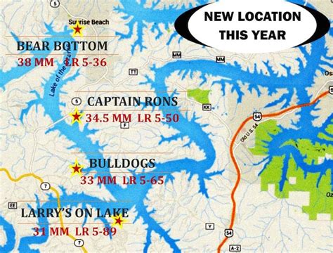15 Lake Of The Ozarks Map With Mile Markers And Bars Ideas In 2021