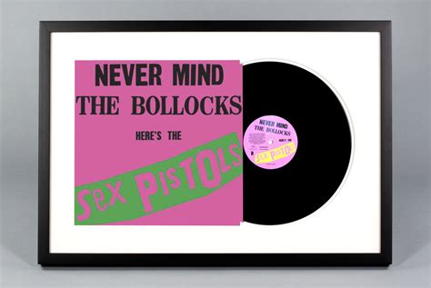 Never Mind The Bollocks Custom Framed Vinyl Album
