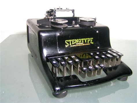 Antique Vintage Stenotype Stenographers Machine Fr Usa Penang End
