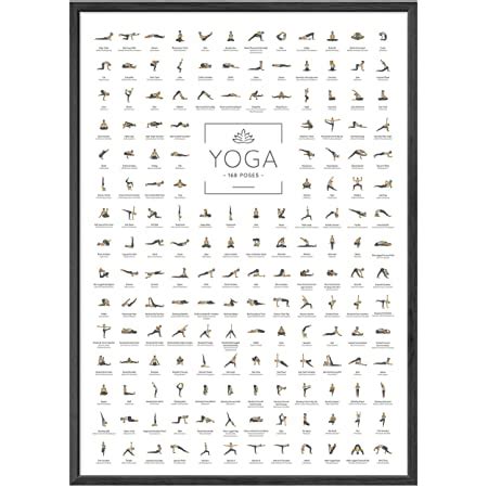 FOLLYGRAPH Yoga Poster Joga Bild Asanas A Amazon de Küche Haushalt Wohnen