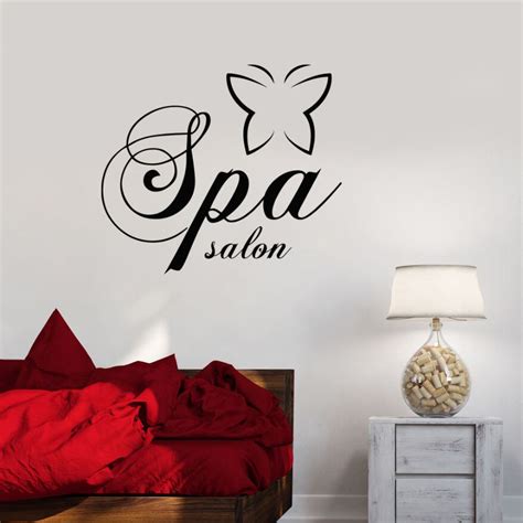 vinyl wall decal spa salon wall decoration massage therapy relax wall sticker beauty woman relax