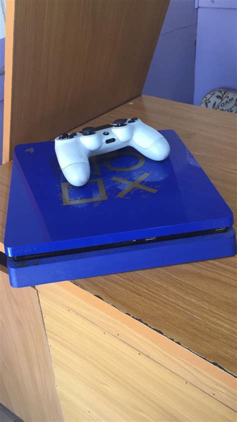 Sold Blue Playstation 4 Slim Special Edition Mint Condition