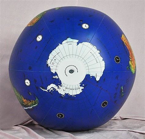 36 Inflatable Dark Blue Topographical Earth Globe Earthball Beach Ball