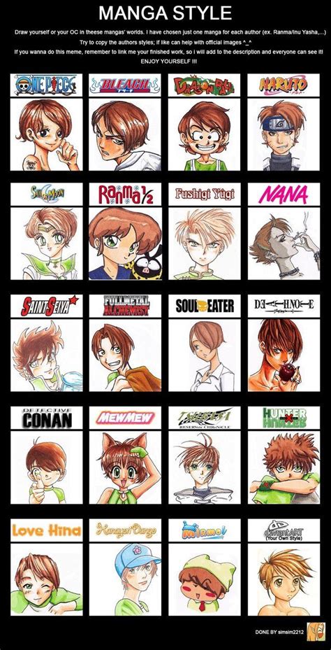 Different Manga Art Styles