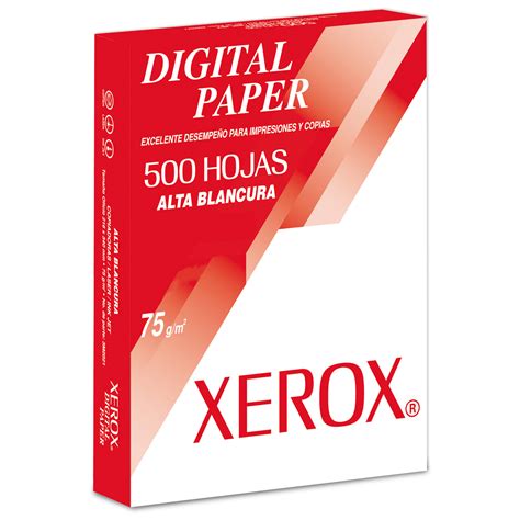 Paquete De Papel Bond Xerox Digital Paper 3m2000 500 Hojas Carta Blanco