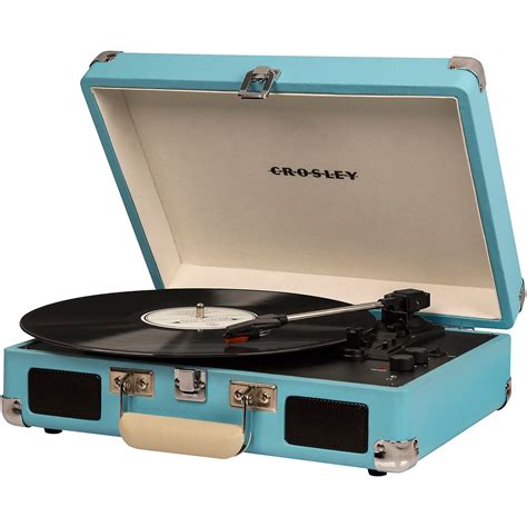 Crosley Cruiser Deluxe Portable Turntable Vinyl Record Player With