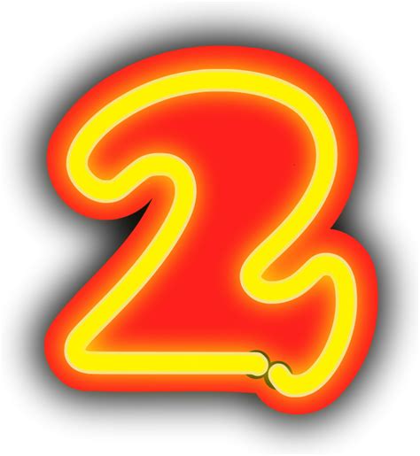 Neon Number Png Image Png Mart