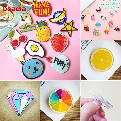 Hot Anime Pins For Clothes Kawaii Icon Acrylic Badges Fashion Clothes
