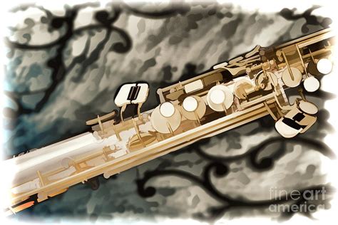 Photograph Of Classic Soprano Saxophone Painting 334802 Painting By M