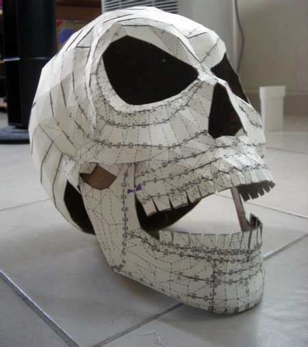 Mad Skull Papercraft Halloween 2010 Free