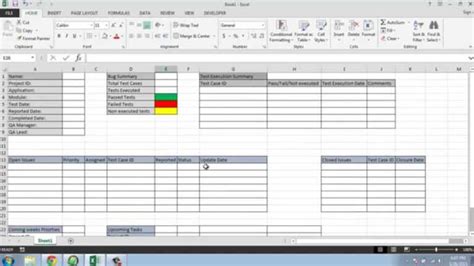 Test Summary Report Excel Template Professional Plan Templates