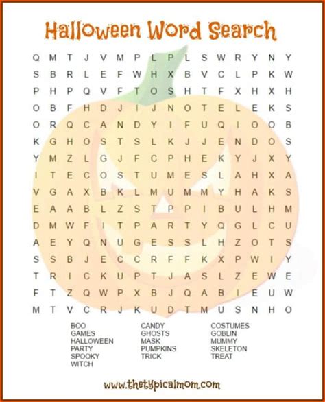 2 Free Halloween Word Search Printables For All Ages