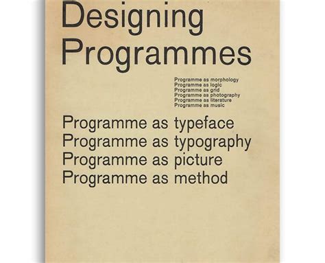 Designing Programmes Artlecta