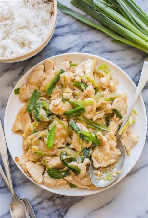 Ginger And Spring Onion Chicken A Saucy Kitchen