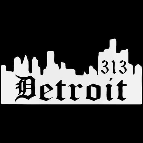 Detroit 313 City Sticker