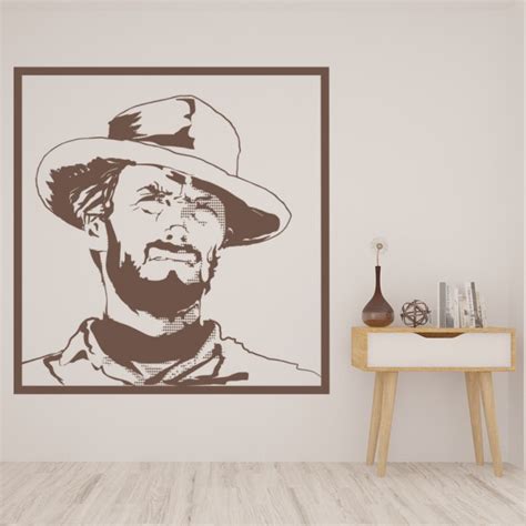 Clint Eastwood Wall Sticker Movies Film Wall Decal Icon Celebrity Home