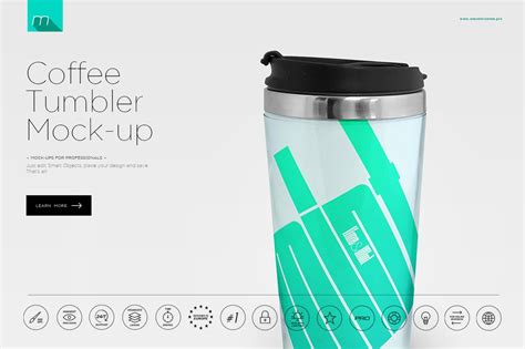 coffee tumbler mock  product mockups creative market