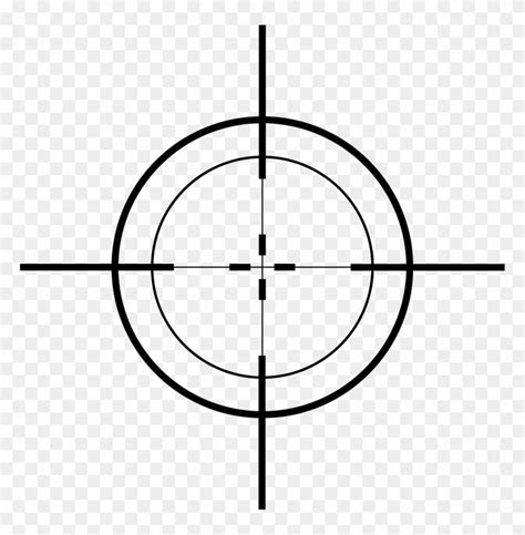 Crosshairs Clipart Crosshair Sticker Png Free Transparent Png