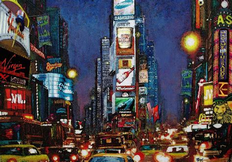 Broadway New York City Framed Art Print On Canvas | City framed art, Framed art prints, Art prints