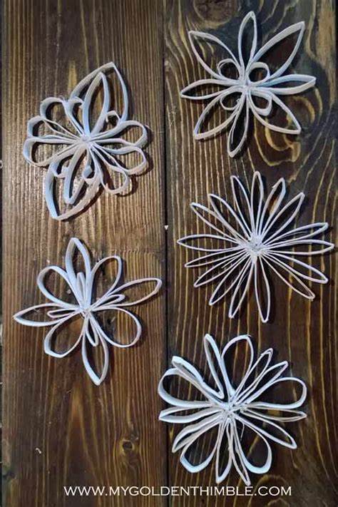 16 Toilet Paper Roll Snowflakes Ideas To Replicate At Home