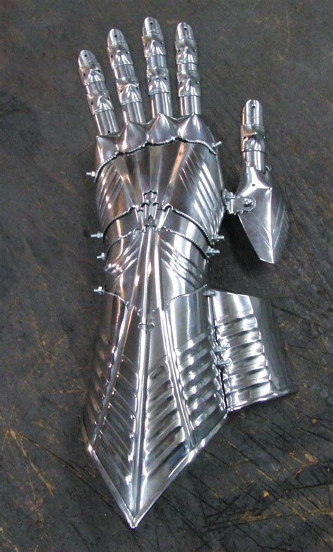 A Custom Made Recreation Of A Late Gothic Gauntlet Not An Exact Copy