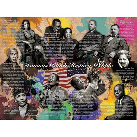 Famous Black History People Poster Series 05 24x18