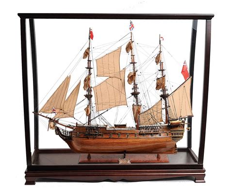 Hms Surprise Tall Ship Model 37 W Table Top Display Case Captjimscargo