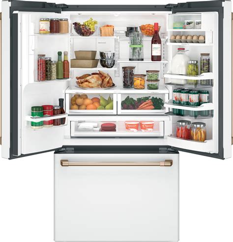 ge café 22 2 cu ft french door refrigerator with hot water dispenser counter depth