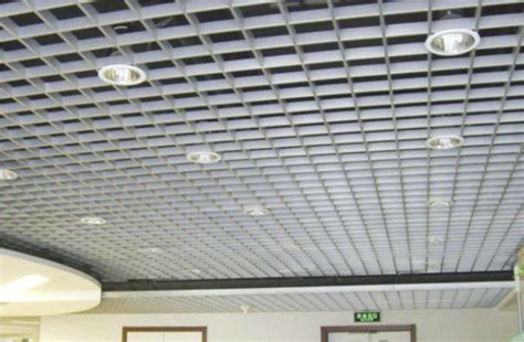Unit (modular) suspended ceiling system. open cell Rectangle Metal Grid Ceiling Lightweight For ...