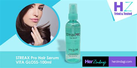 This is a leave in serum and is applied after washing your hair. HZ Tried & Tested: Streax Pro Hair Serum Vita Gloss ...