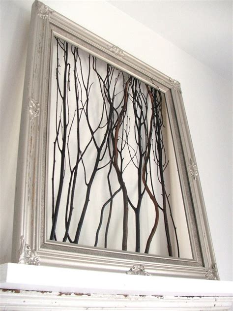 Easy Art Idea Make Framed Branches Curbly Diy Design