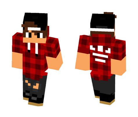 Get Red Plaid Adidas Boy Minecraft Skin For Free Superminecraftskins