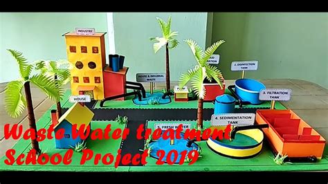 School Project Wastewater Sewage Treatment Model 2020 Youtube