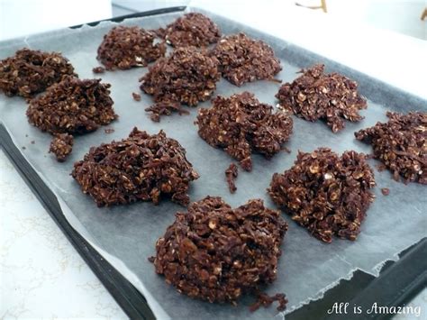 All Is Amazing No Bake Chocolate Oatmeal Cookies