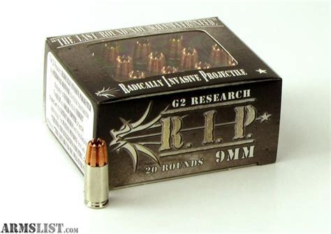 Armslist For Sale New G2 Research Rip Ammo 9mm 92 Grain 20 Rounds