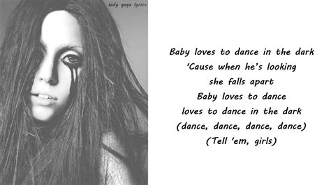 Lady Gaga Dance In The Dark Clean Version Lyrics Youtube