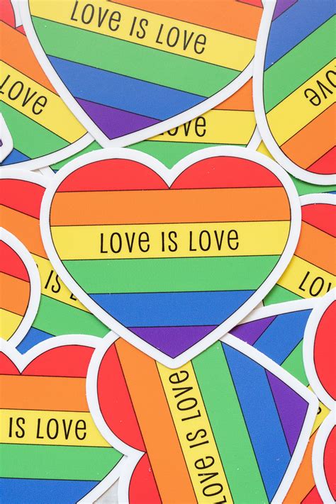 love is love vinyl sticker decal laptop sticker decal pride stickers lgbt stickers rainbow