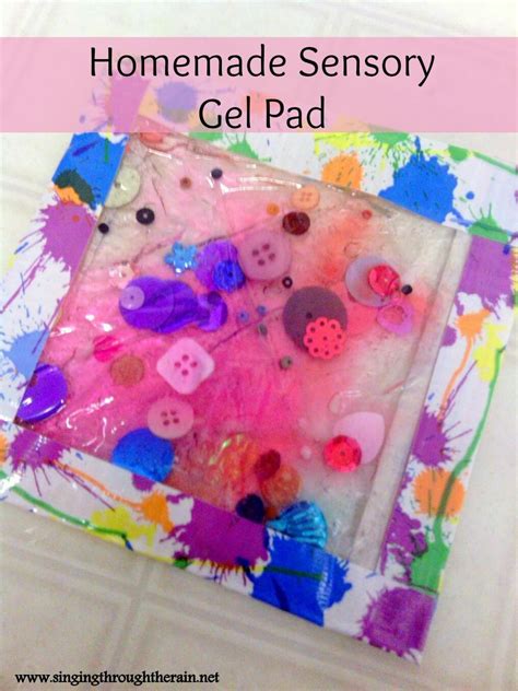 Prepare travel boxes with toys for car diy instructions and project credit: Homemade Sensory Gel Pad | Singing Through the Rain