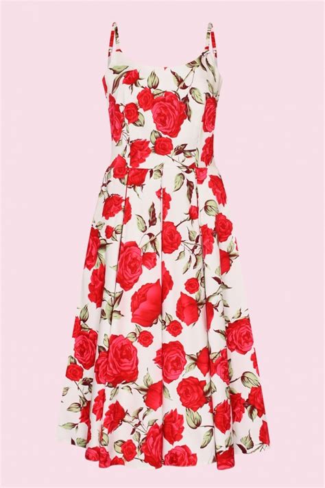Dresses Priscilla Vintage Rose Midi Dress