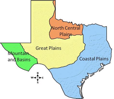 Map Four Regions Of Texas Pictures To Pin On Pinterest Pinsdaddy