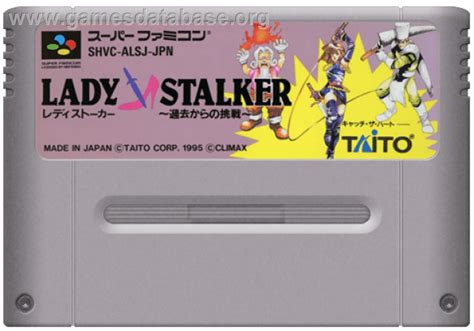 Lady Stalker: Kako kara no Chousen - Nintendo SNES - Artwork - Cartridge