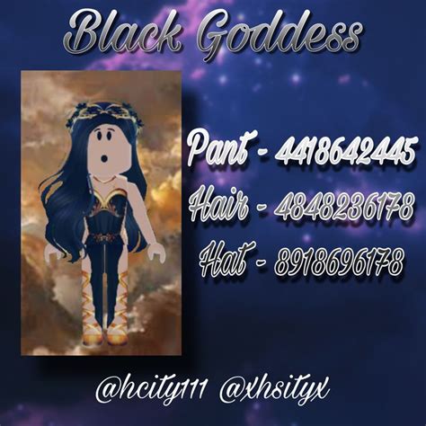 Roblox Outfit Codes In 2022 Black Goddess Roblox Goddess
